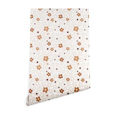 Iveta Abolina Daisy Meadow White Wallpaper